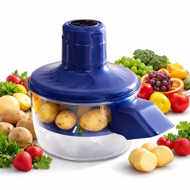 Efficient Automatic Electric Fruits and Vegetable Peeler  Garlic, Onion, Fruits & Vegetables  | Fast Kitchen Helper