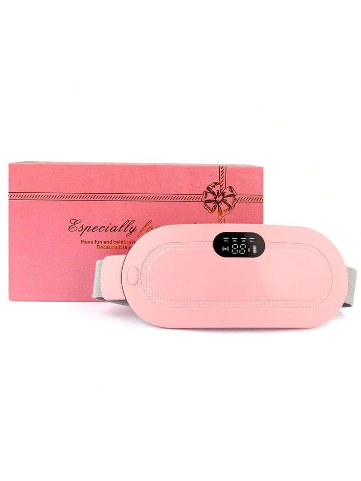 ✨ Cordless Heated Period Cramp Relief Belt – Rechargeable Menstrual Heating Pad with LCD Display & Adjustable Waist Strap