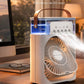 ❄️ Portable Mini Air Cooler Fan with LED Light | USB Rechargeable Humidifier & Personal Cooling Fan