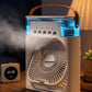 ❄️ Portable Mini Air Cooler Fan with LED Light | USB Rechargeable Humidifier & Personal Cooling Fan