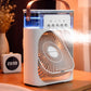 ❄️ Portable Mini Air Cooler Fan with LED Light | USB Rechargeable Humidifier & Personal Cooling Fan